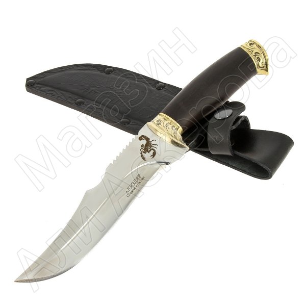 Разделочный нож Скорпион-1 (сталь 65Х13, рукоять граб)