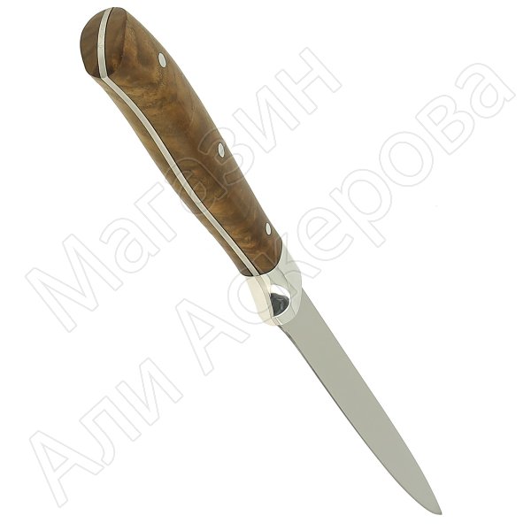Кухонный нож Стелла-2 со стальной притиной (сталь 65Х13, рукоять дерево)