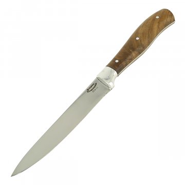 Кухонный нож Стелла-2 со стальной притиной (сталь 65Х13, рукоять дерево)