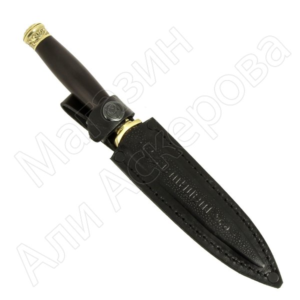 Кизлярский нож разделочный Стилет (дамасская сталь, рукоять граб)