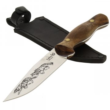 Кизлярский нож разделочный Тайга (сталь Х50CrMoV15, рукоять орех)