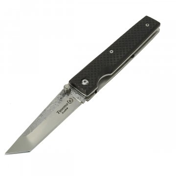 Складной нож Танто (сталь Х12МФ, рукоять черный граб)