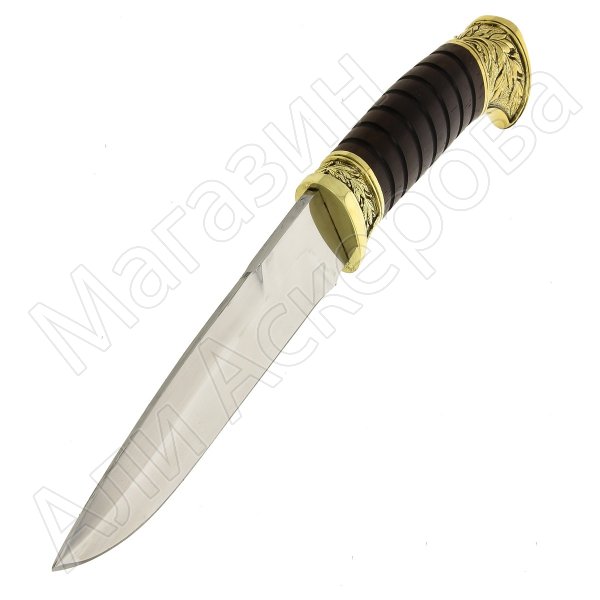 Нож пластунский Витязь (сталь 95Х18, рукоять венге, худож. литье)
