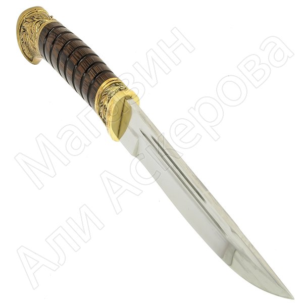 Нож пластунский Витязь-2 (сталь 95Х18, рукоять венге, худож. литье)