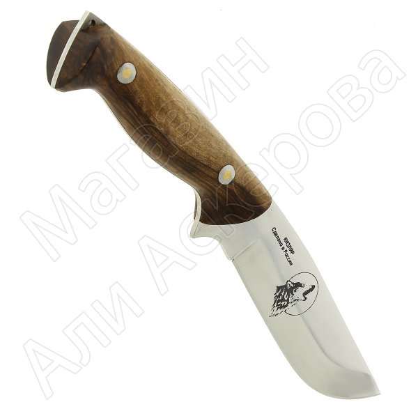 Кизлярский нож разделочный Волк (сталь Х50CrMoV15, рукоять орех)