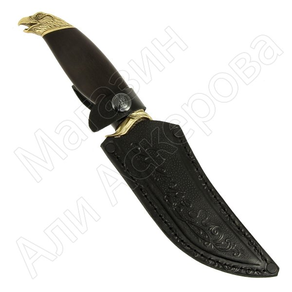 Кизлярский нож разделочный Ястреб (дамасская сталь, рукоять граб)