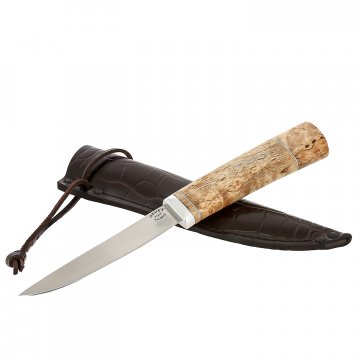 Нож Якут малый (сталь 95Х18, рукоять карельская береза)