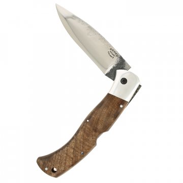 Складной нож Якутский (сталь Х12МФ, рукоять стабилизированная карельская береза)