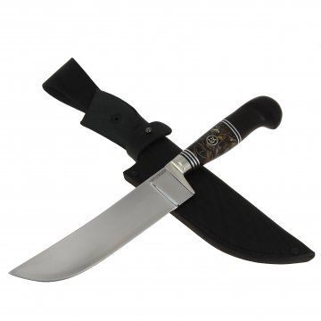 Нож Узбекский (сталь 110Х18МШД, рукоять черный граб)