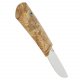Шкуросъемный нож Якут (сталь N690, рукоять карельская береза)