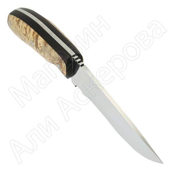 Нож Лиса-2 (сталь Х12МФ, рукоять карельская береза)