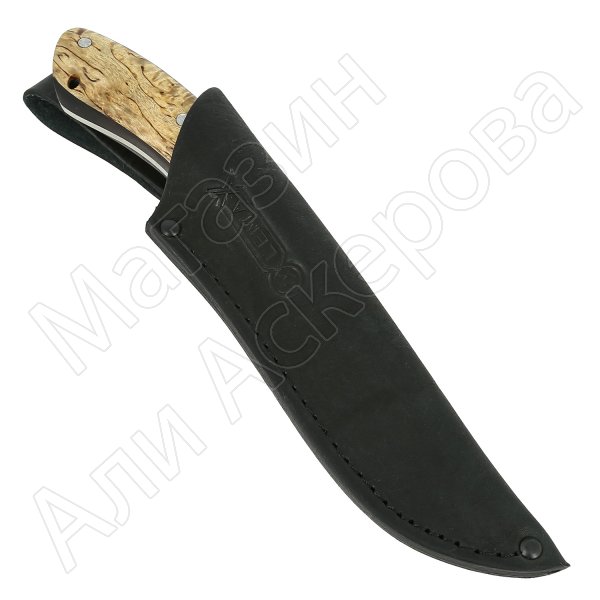 Нож Лиса-2 (сталь Х12МФ, рукоять карельская береза)