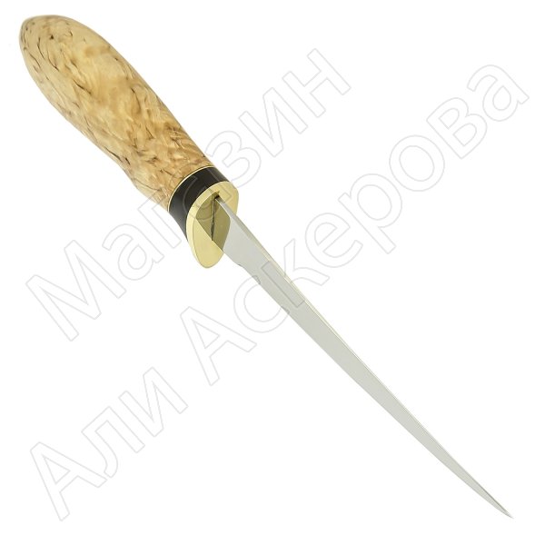 Нож Филейный (сталь Х12МФ, рукоять карельская береза)
