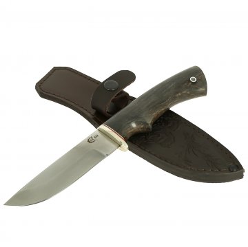 Нож Егерь (сталь D2, рукоять стабилизированная карельская береза)