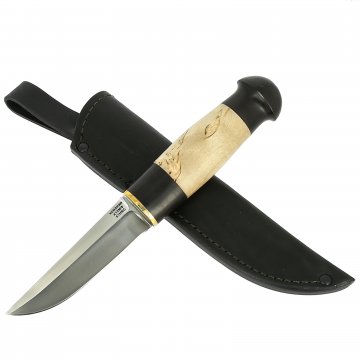 Нож Финский Ламми (сталь Х12МФ, рукоять карельская береза, черный граб)