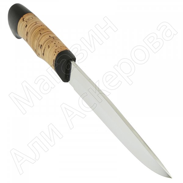 Нож Анчар (сталь Х12МФ, рукоять береста, граб)