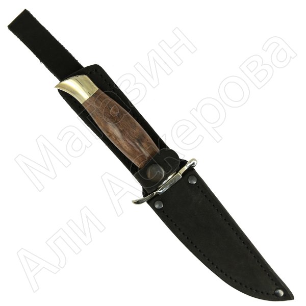 Нож Финка НКВД (дамасская сталь, рукоять стабилизированная карельская береза)
