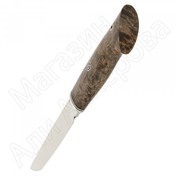 Нож Сталкер (сталь Elmax, рукоять стабилизированная карельская береза)