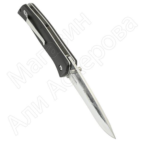 Складной нож Гюрза (сталь Х12МФ, рукоять черный граб)