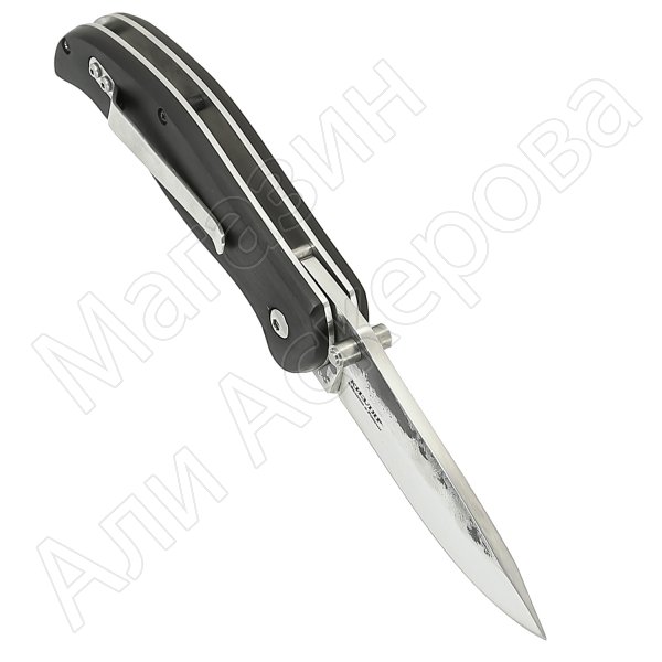 Складной нож Спутник (сталь Х12МФ, рукоять черный граб)