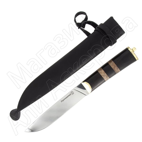 Нож Карачаевский Кизляр (сталь AUS-8, рукоять черный граб)