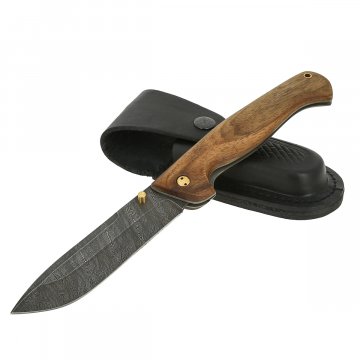 Складной нож Эртиль-2 (дамасская сталь, рукоять орех)