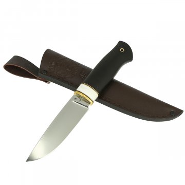 Нож Гид (сталь D2, рукоять акрил, черный граб)