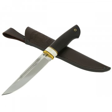 Нож Игла (сталь D2, рукоять акрил, черный граб)
