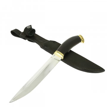 Нож Пластунский (сталь 95Х18, рукоять черный граб)