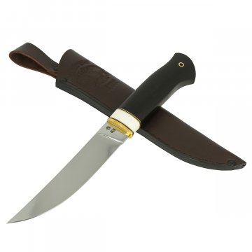Нож Шторм (сталь D2, рукоять акрил, черный граб)