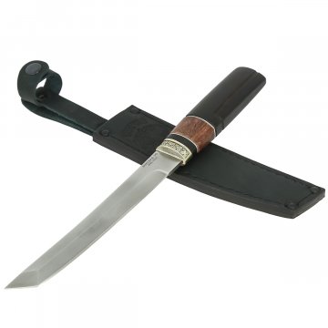 Нож Танто (сталь Bohler K340, рукоять карельская береза, граб)