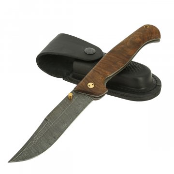 Складной нож Варяг-2 (дамасская сталь, рукоять орех)