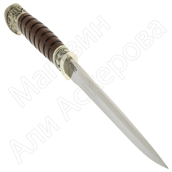 Нож пластунский Витязь (сталь 65Х13, рукоять венге, худож. литье)