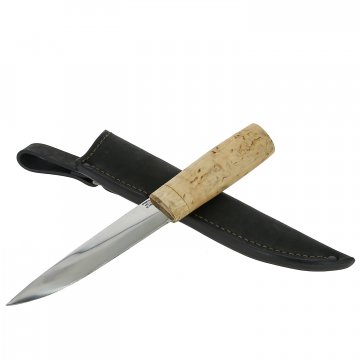 Нож Якутский (сталь 65Х13, рукоять - карельская береза)