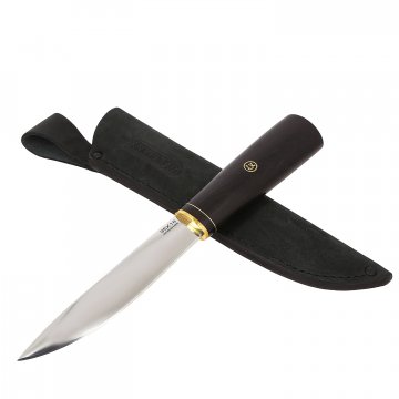 Нож Якутский (сталь 95Х18, рукоять черный граб)