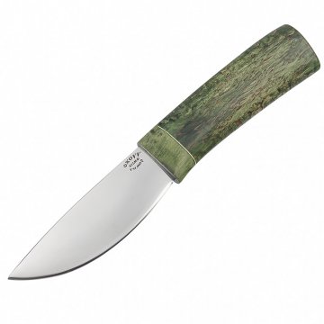 Нож Якутский (сталь Х12МФ, рукоять стабилизированная карельская береза)