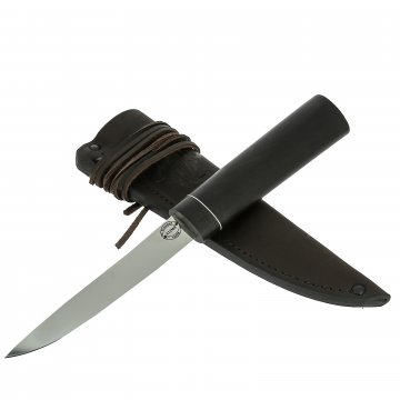 Нож Якутский средний (сталь Х12МФ, рукоять черный граб)