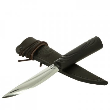 Нож Якутский средний (сталь Х12МФ, рукоять резной граб)