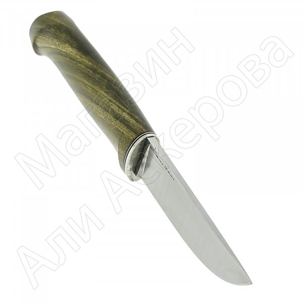 Нож Барбус малый (сталь D2, рукоять стабилизированный корень тополя)