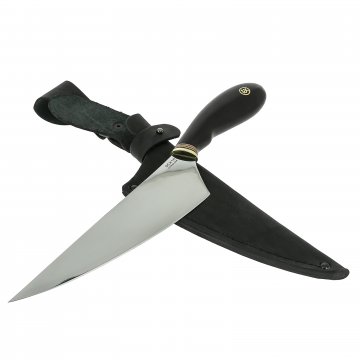 Нож Кухонный большой (сталь 95Х18, рукоять черный граб)