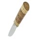 Шкуросъемный нож Якут (сталь Х12МФ, рукоять карельская береза, береста)