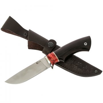 Нож Егерь (сталь N690, рукоять граб, стабилизированная карельская береза)