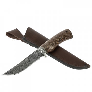 Нож Рысь-1 (дамасская сталь, рукоять венге)