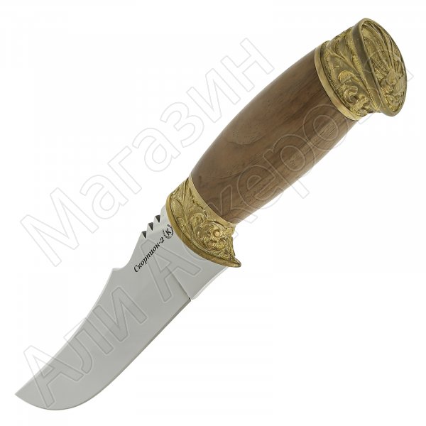 Нож Скорпион-2 (сталь Х50CrMoV15, рукоять орех)