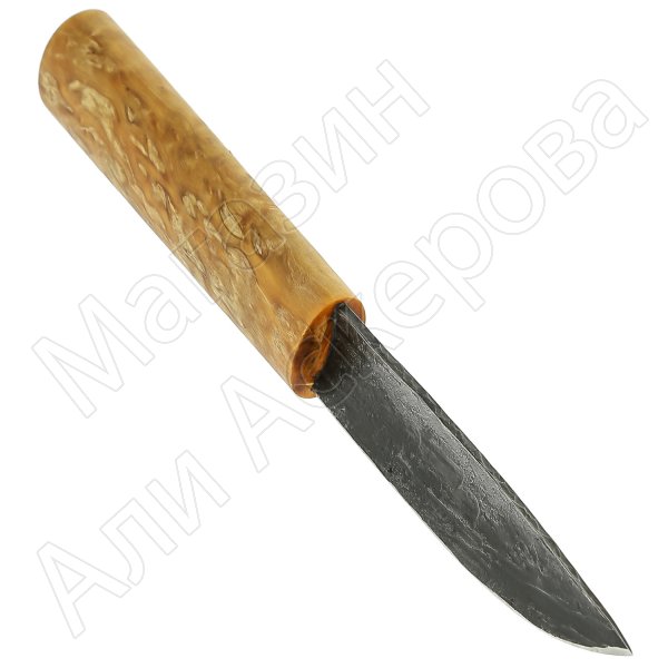 Нож Лиман Якутский (сталь Х12МФ ручная ковка, карельская береза)