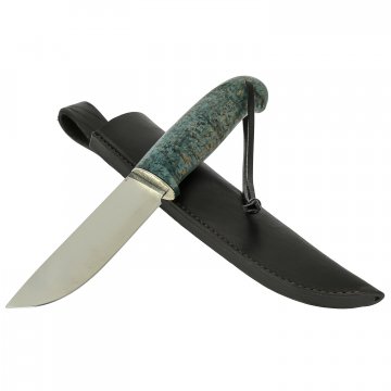 Нож Шмель (сталь D2, рукоять стабилизированная карельская береза)