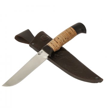Нож Куница (сталь Х12МФ, рукоять береста, граб)