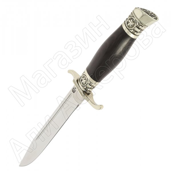 Нож Разведчик (сталь N690, рукоять черный граб)