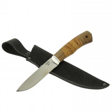 Нож Косач (сталь 65Х13, рукоять береста, орех)