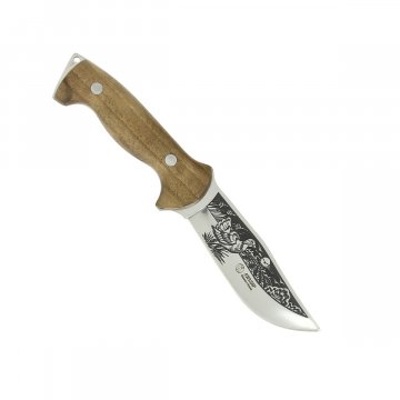 Нож Дрофа (сталь AUS-8, рукоять орех, худож. оформление)